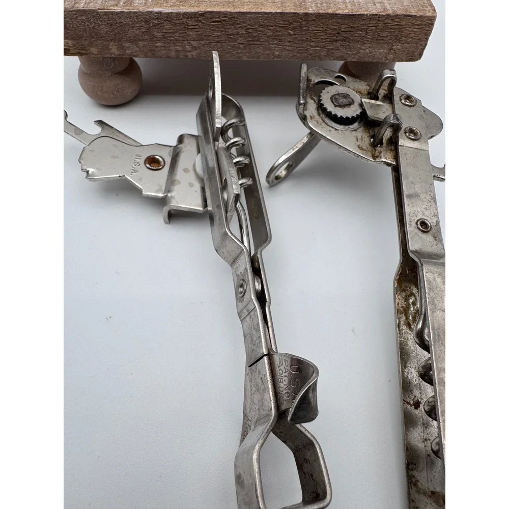 Vintage Bottle Opener Lot Coors Coca-Cola Vaughan Multi-Tool Corkscrew Brass 6pc